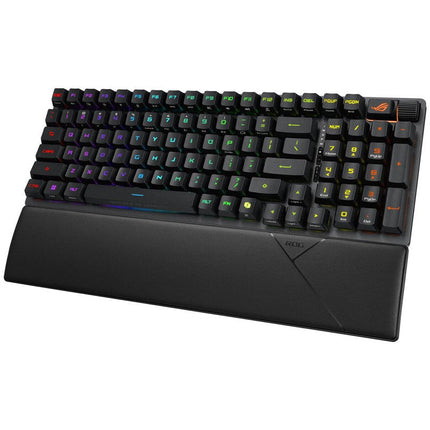 Asus ROG Strix Scope II 96 RX Wireless RGB Optical Mechanical Gaming Keyboard (ROG RX Blue Switch) (Arabic Layout) - Black