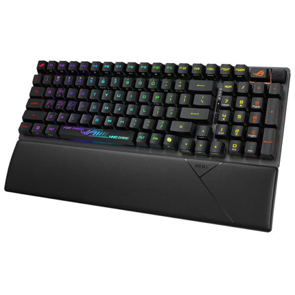 Asus ROG Strix Scope II 96 RX Wireless RGB Optical Mechanical Gaming Keyboard (ROG RX Blue Switch) (Arabic Layout) - Black