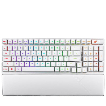 Asus ROG Strix Scope II 96 RX Wireless RGB Optical Mechanical Gaming Keyboard (ROG RX Blue Switch) (Arabic Layout) - White
