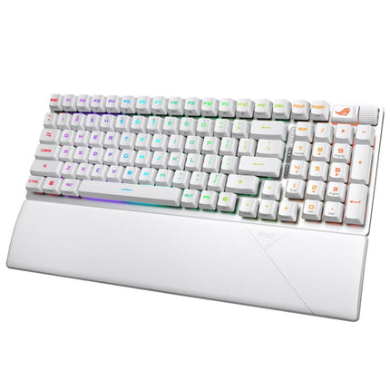 Asus ROG Strix Scope II 96 RX Wireless RGB Optical Mechanical Gaming Keyboard (ROG RX Blue Switch) (Arabic Layout) - White