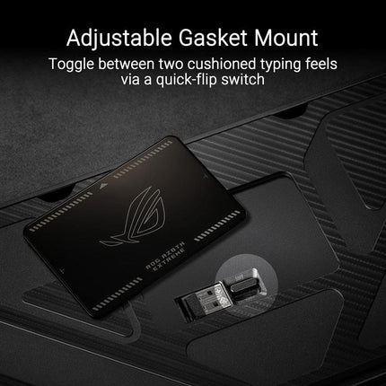 Asus ROG Azoth Extreme 75% RGB Wireless Mechanical Gaming Keyboard (ROG NX Snow Switches) (Arabic Layout) - Black