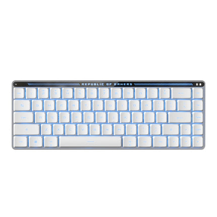 Asus ROG Falchion RX Low Profile 65% Wireless Optical Mechanical Gaming Keyboard (ROG RX Red Switches) (Arabic Layout) - White