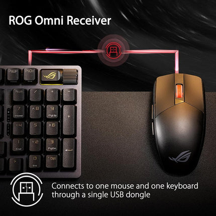 Asus ROG Strix Impact III Wireless RGB Gaming Mouse - Black