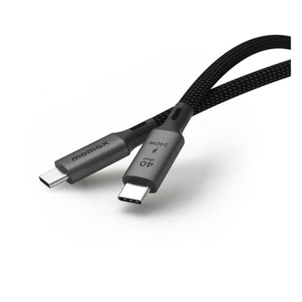 Momax Elite 240W USB-C USB4 40Gbps Cable 1 M, Black