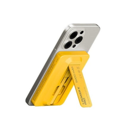 Momax 1-Power X Pro Magnetic Wireless Battery Pack (5000 mAh) with Stand and Built-in USB-C Cable