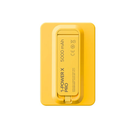 Momax 1-Power X Pro Magnetic Wireless Battery Pack (5000 mAh) with Stand and Built-in USB-C Cable