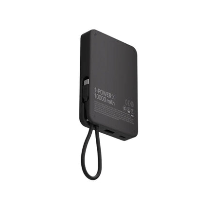 Momax 1-Power X Battery Pack, 10000mAh with Built-in USB-C Cable