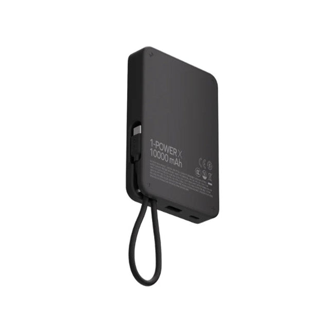 Momax 1-Power X Battery Pack, 10000mAh with Built-in USB-C Cable