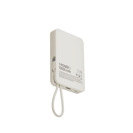 Momax 1-Power X Battery Pack, 10000mAh with Built-in USB-C Cable