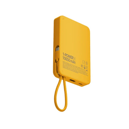 Momax 1-Power X Battery Pack, 10000mAh with Built-in USB-C Cable