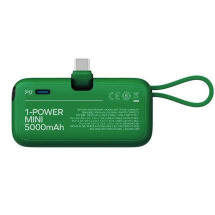 Momax 1-Power Mini 5000mAh Bulit-in Foldable USB-C Battery Pack