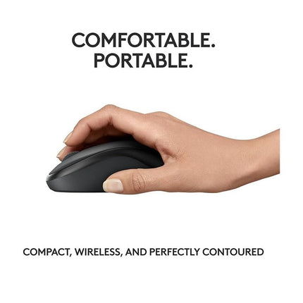 Logitech M241 Silent Bluetooth Mouse, Wireless, Compact, Portable, Smooth Tracking, 18-Month Battery, for Windows, macOS, ChromeOS - Graphite