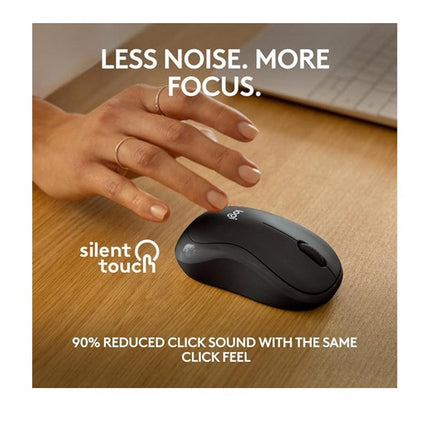 Logitech M241 Silent Bluetooth Mouse, Wireless, Compact, Portable, Smooth Tracking, 18-Month Battery, for Windows, macOS, ChromeOS - Graphite