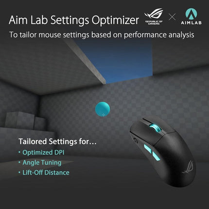 Asus ROG Harpe Ace Aim Lab Edition Wireless RGB Gaming Mouse - Black