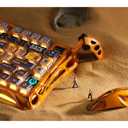 GravaStar Mercury K1 Pro 75% Wireless Mechanical Gaming Keyboard Special Edition - Worn Yellow