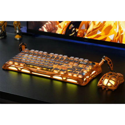 GravaStar Mercury K1 Pro 75% Wireless Mechanical Gaming Keyboard Special Edition - Worn Yellow