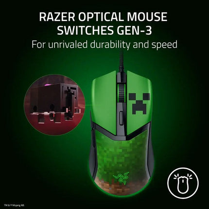 Razer Cobra Minecraft Edition Lightweight Wired Gaming Mouse with Razer Chroma RGB