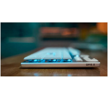 Logitech G915 X LIGHTSPEED Wireless Gaming Keyboard - US INT'L - Tactile - White