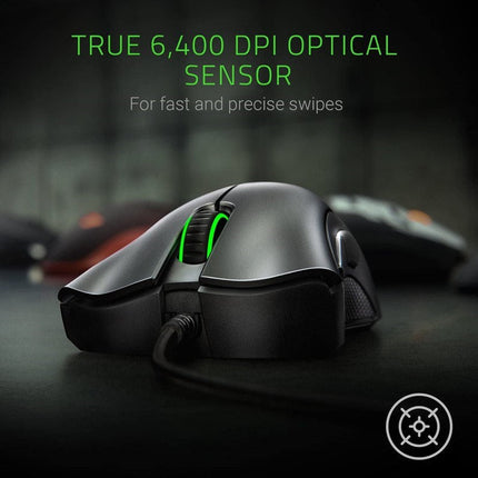 Razer DeathAdder Essential Wired Gaming Mouse with 6,400 DPI Optical Sensor
