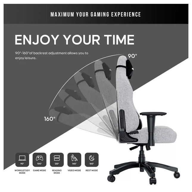 Andaseat Luna Series Gaming Chair Large - Grey