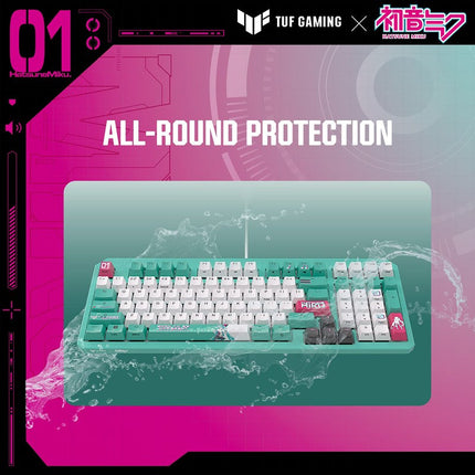 Asus TUF Gaming K3 Gen II Hatsune Miku Edition Optical-Mechanical RGB Switches Gaming Keyboard