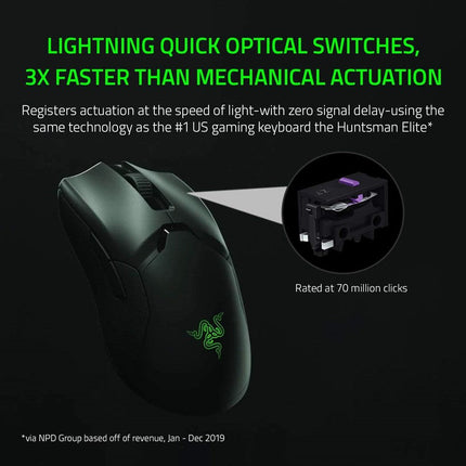 Razer Viper Ultimate Lightest Wireless Gaming Mouse & RGB Charging Dock  - Mercury