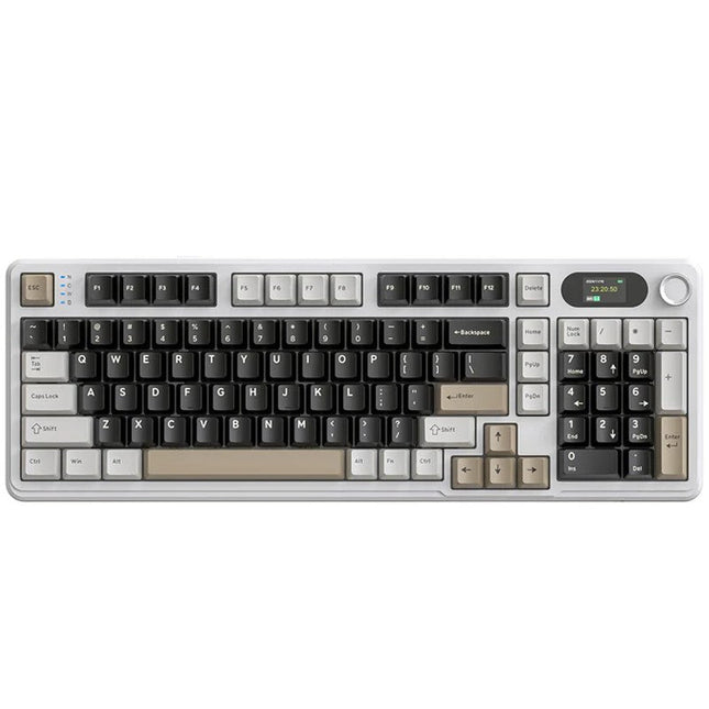 ATTACK SHARK X98PRO Tri-Mode (USB-C/2.4G Wireless/Bluetooth) 99% Wireless Mechanical Gaming Keyboard with 1.5" LED Matrix Screen & Knob