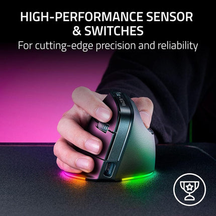 Razer Pro Click V2 Vertical Right-handed Vertical Ergonomic Wireless Mouse - Black