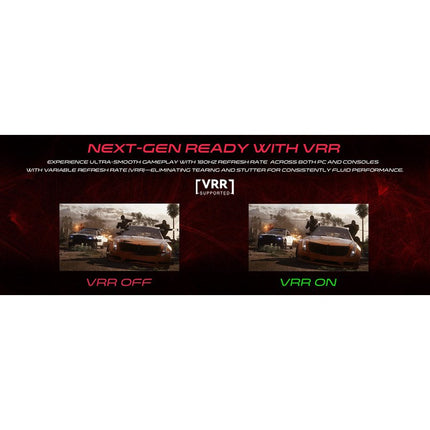 GAMEON GOMM24FHD180IPS Marksman Series 24" FHD, 180Hz, MPRT 0.5ms, HDMI 2.1, Fast IPS Gaming Monitor (Supports PS5) - Black