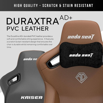 Andaseat Kaiser 3 Large Premium Ergonomic Gaming/Office Chair - Brown