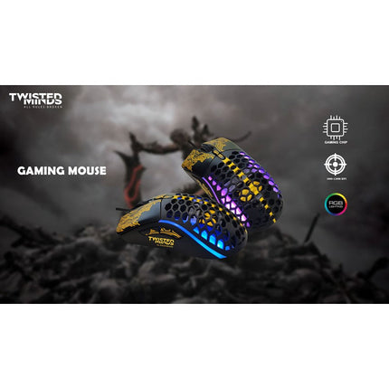 Twisted Minds CoolNight Wired Gaming Mouse RGB - Black