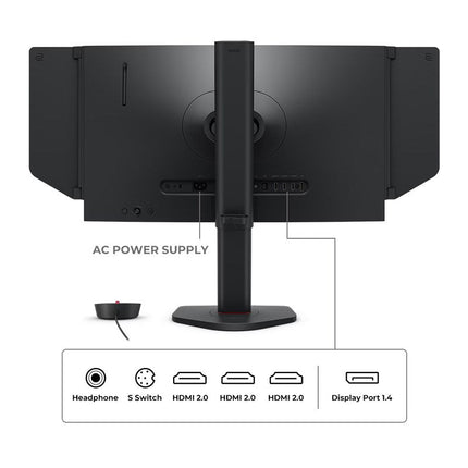 BenQ ZOWIE XL2566X+ 24" FHD Fast TN, 400Hz HDMI 2.0 DyAc 2 Esports Gaming Monitor - Black