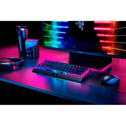 Razer BlackWidow V3 Mini HyperSpeed Wireless 65% RGB Mechanical Gaming Keyboard, Phantom Edition (US Layout) - Black
