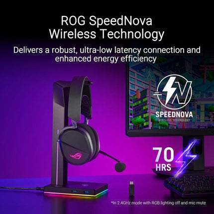 Asus ROG Pelta Wireless RGB Gaming Headset For PC, MAC, PS4/PS5, Switch - Black