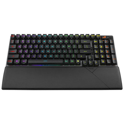 Asus ROG Strix Scope II 96 RX Wireless RGB Optical Mechanical Gaming Keyboard (ROG RX Blue Switch) (Arabic Layout) - Black