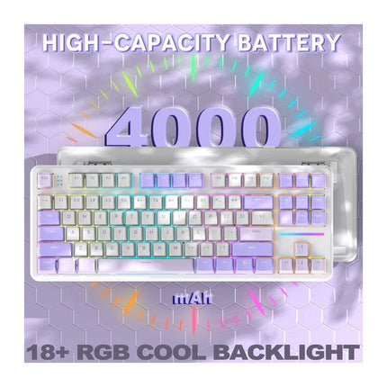 ATTACK SHARK X87 Tri-Mode (USB-C/2.4G Wireless/Bluetooth) 80% Gasket Mechanical Gaming Keyboard