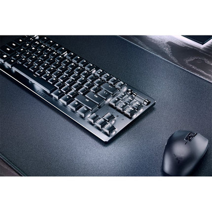 Razer DeathStalker V2 Pro TKL Wireless RGB Optical Gaming Keyboard, Clicky Red Switch (US Layout) - Black