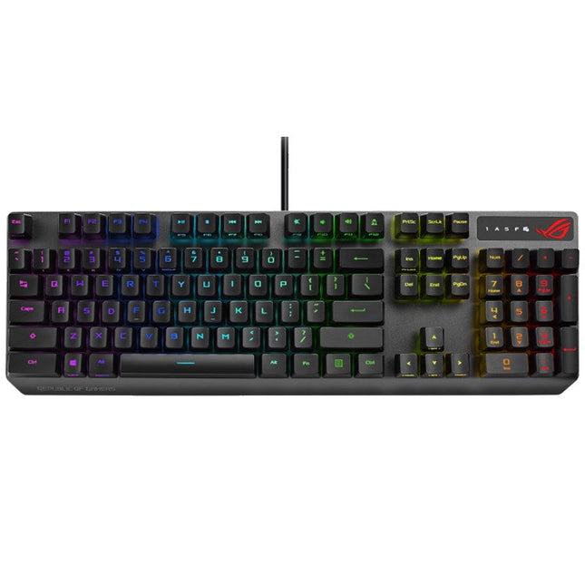 Asus ROG Strix Scope RX Wired RGB Optical Mechanical Gaming Keyboard (ROG RX RED Switches) - Black (Arabic Layout)