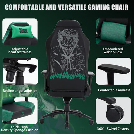 GAMEON Licensed Gaming Chair With Adjustable 4D Armrest & Metal Base - Joker
