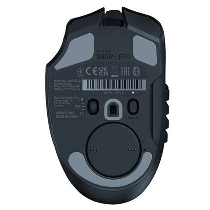 Razer Naga V2 Pro MMO Wireless Gaming Mouse with HyperScroll Pro Wheel - Black
