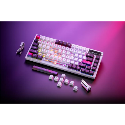 Asus ROG M704 AZOTH X 75%, NX Mechanical Switch Wireless Gaming Keyboard, White - Arabic Layout