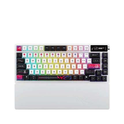 Asus ROG M704 AZOTH X 75%, NX Mechanical Switch Wireless Gaming Keyboard, White - Arabic Layout