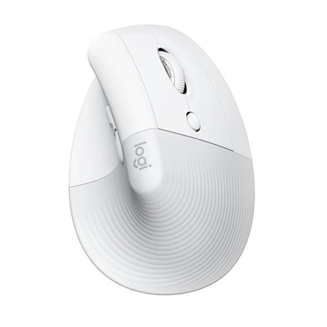 Logitech Lift Bluetooth Vertical Ergonomic Wireless Mouse - Off White