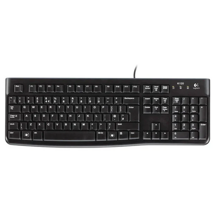 Logitech K120 USB Wired Keyboard, English/Arabic