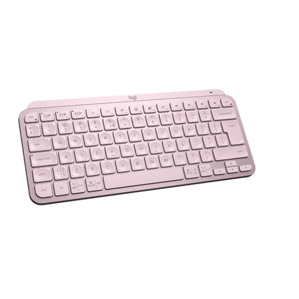Logitech MX Keys Mini Minimalist Wireless Illuminated Keyboard, Bluetooth / USB-C Connector, 10 M Range - Rose Pink