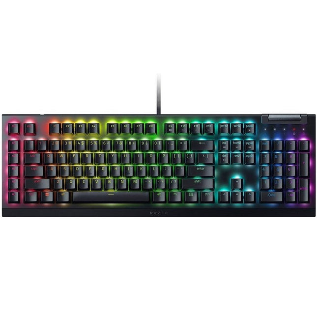 Razer BlackWidow V4 X Mechanical Gaming Keyboard with Razer Chroma RGB Green Swith  (Arabic Layout) - Black