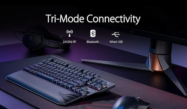 Asus ROG Strix X807 SCOPE RX TKL RGB Wireless Deluxe Mechanical Gaming Keyboard - Black