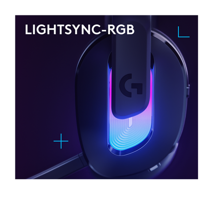 Logitech G522 LightSpeed Tri-Mode Wireless/Bluetooth/Wired Lightsync RGB Gaming Headset - Black