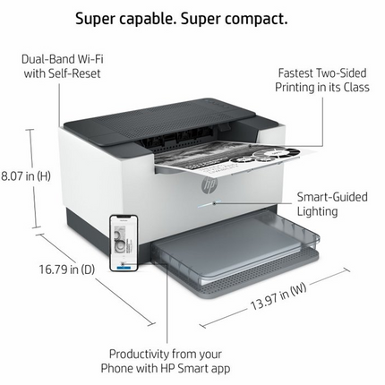 HP LaserJet M211dw Printer Grey/White