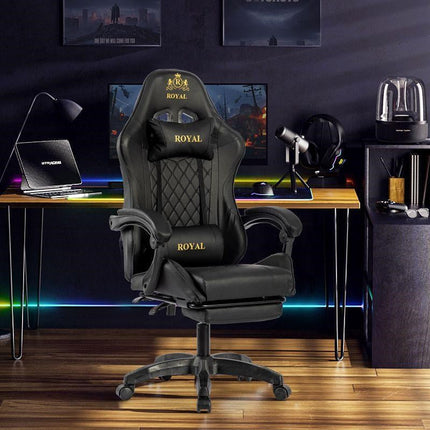 Royal Ergonomic Design Gaming Chair with Footrest